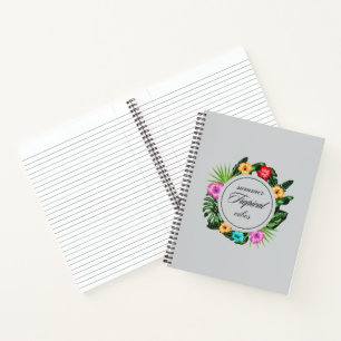 Tropical spiral notebook