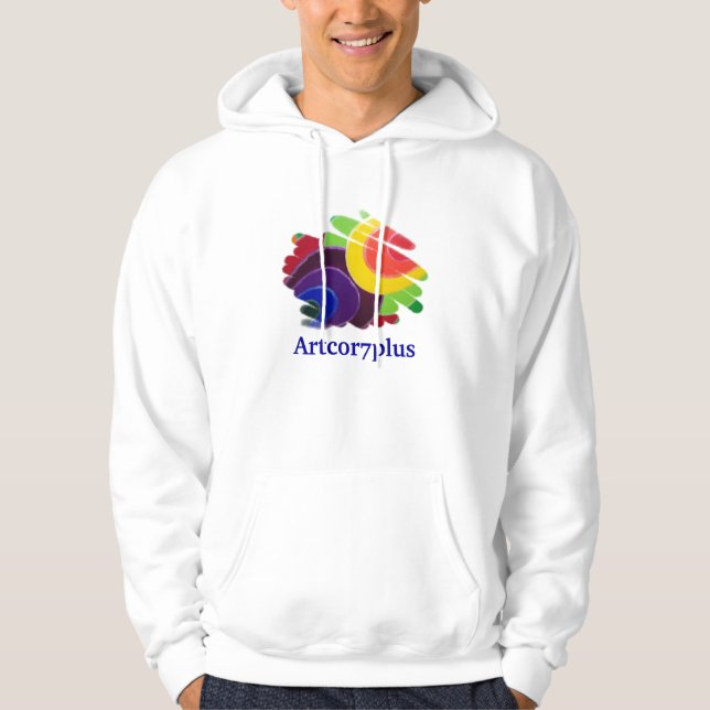 Tropical Spirals Men Fleece Zip Hoodie (Front)