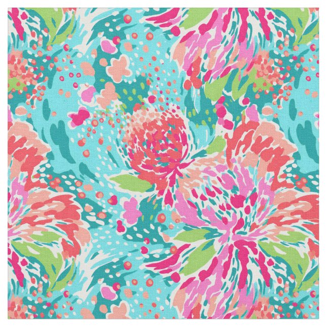 Tropical Splash Fabric (Close Up)