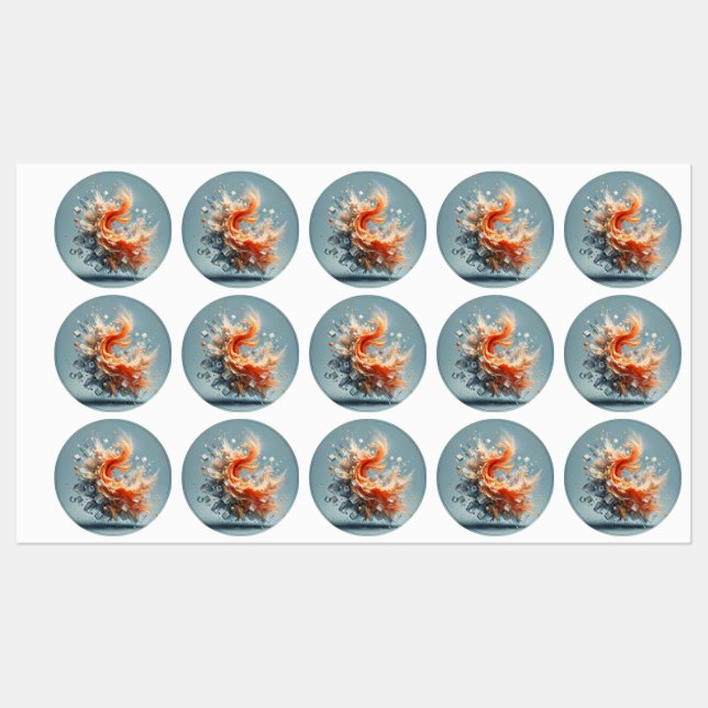 Tropical Splash Labels (Sheet)