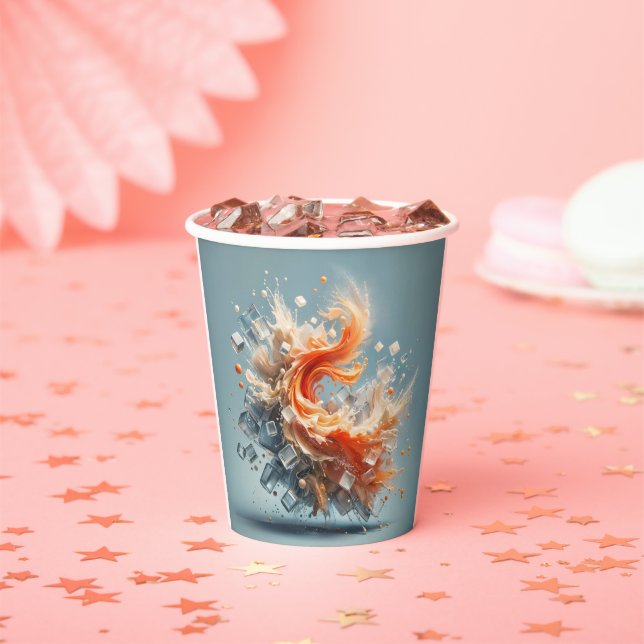Tropical Splash Paper Cups (Insitu)