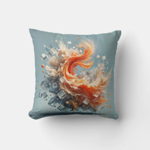 Tropical Splash Throw Pillow