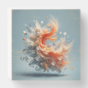 Tropical Splash Wooden Box Sign