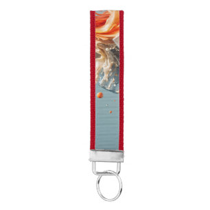 Tropical Splash Wrist Keychain