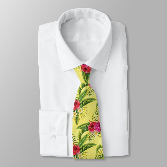 Tropical Splendor  Neck Tie (Tied)