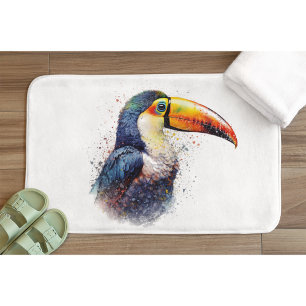 Tropical Splendor Toucan Bath Mat