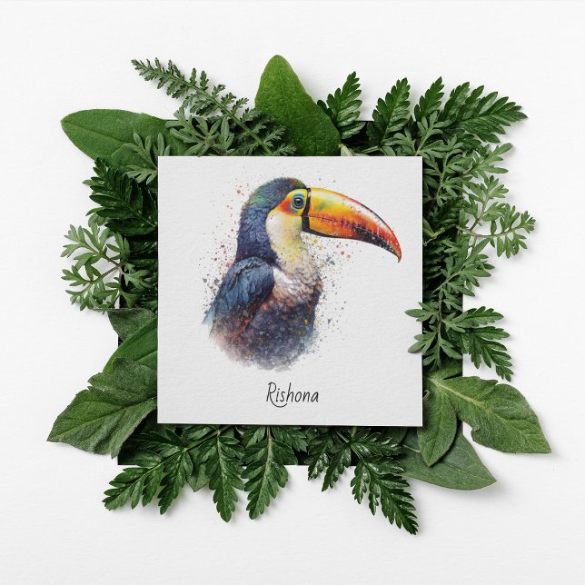 Tropical Splendor Toucan, custom Invitation (Creator Uploaded)