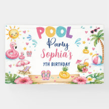 Tropical Splish Splash Pool Party Birthday