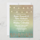 Tropical Starfish and Seashell Wedding Invitations (Front)