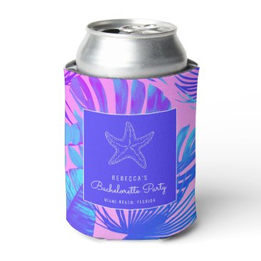 Tropical Starfish Beach Bachelorette Party  Can Cooler