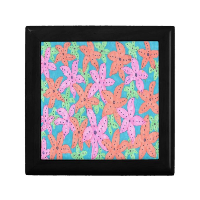 Tropical Starfish Pattern Gift Box (Front)