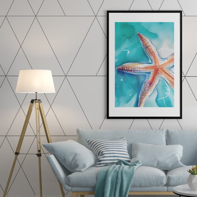 Tropical Starfish unframed Poster (Creator Uploaded)
