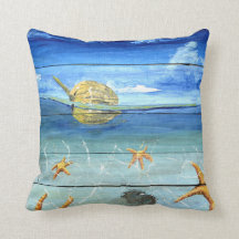 Tropical StarfishThrow Pillow 16" x 16"