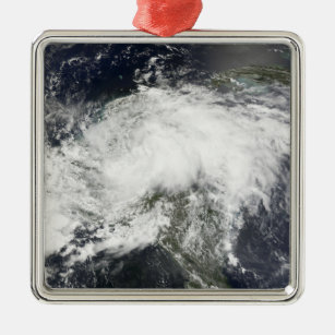 Tropical Storm Arthur Metal Ornament