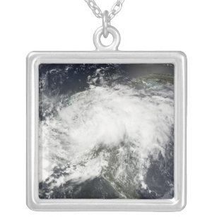 Tropical Storm Arthur Silver Plated Necklace