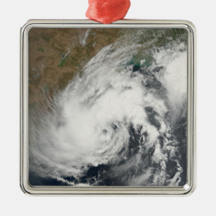 Tropical Storm Bijli Metal Ornament