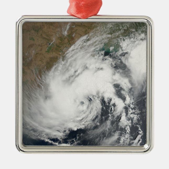 Tropical Storm Bijli Metal Ornament (Front)