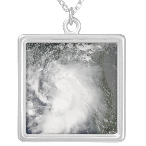 Tropical Storm Claudette Silver Plated Necklace