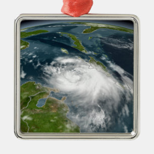 Tropical Storm Dennis Metal Ornament
