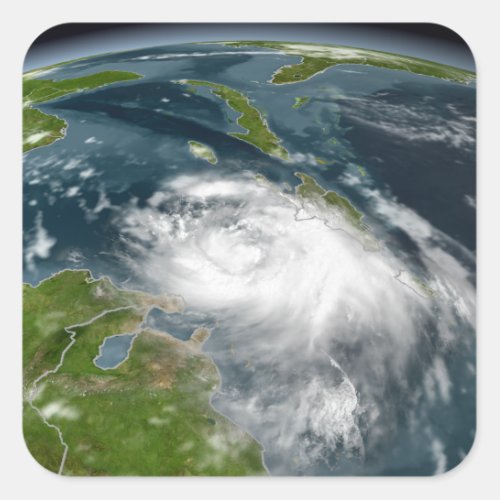 Tropical Storm Dennis Square Sticker