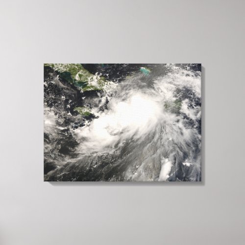 Tropical Storm Gustav in the Caribbean Sea Canvas Print