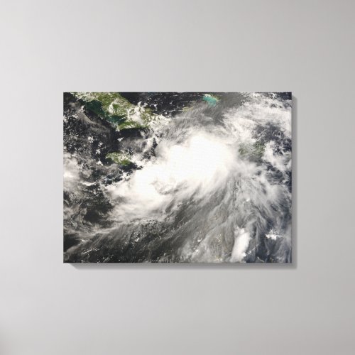 Tropical Storm Gustav in the Caribbean Sea Canvas Print