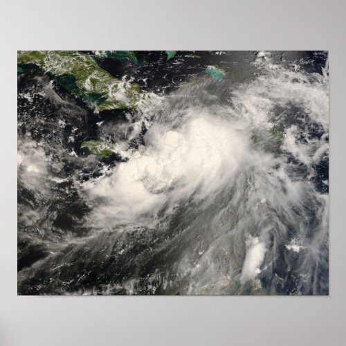 Tropical Storm Gustav in the Caribbean Sea Poster