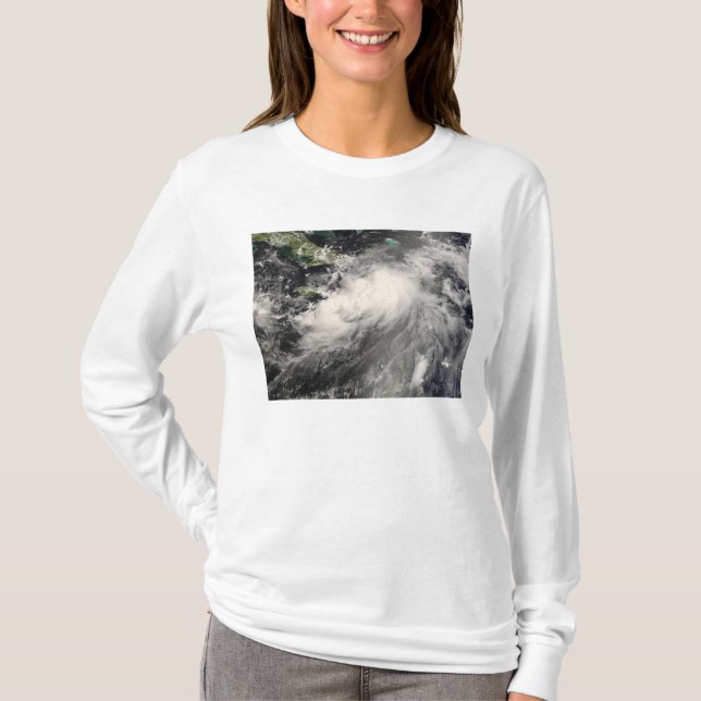 Tropical Storm Gustav in the Caribbean Sea T-Shirt (Front)