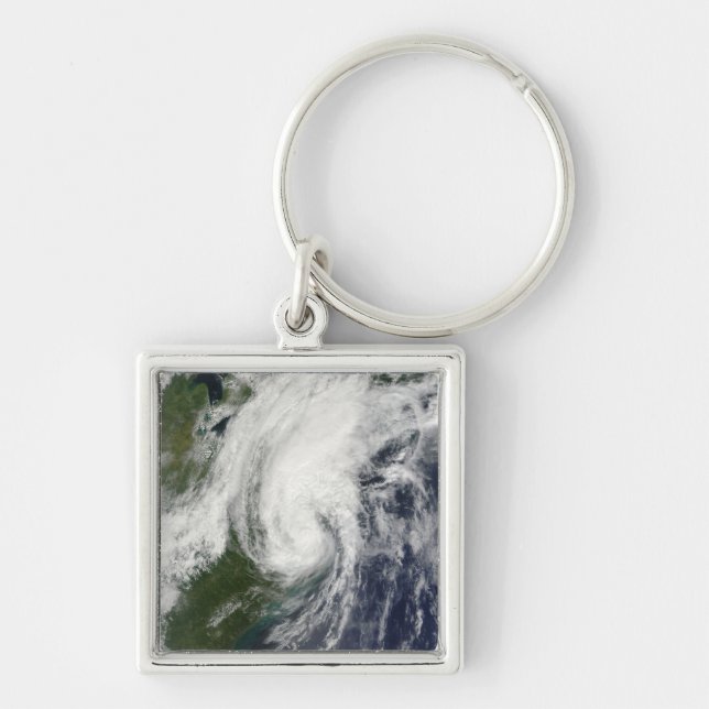 Tropical Storm Hanna over the East Coast 2 Keychain (Front)
