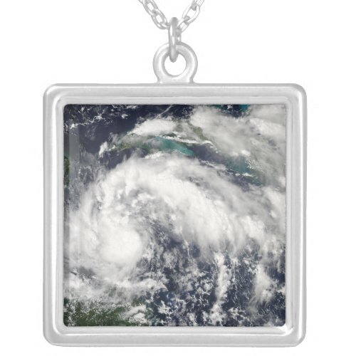Tropical Storm Karl Silver Plated Necklace