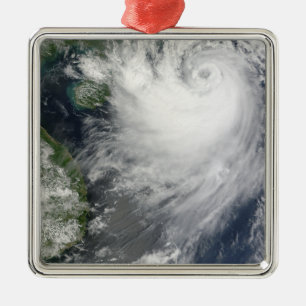 Tropical Storm Koppu nearing landfall Metal Ornament