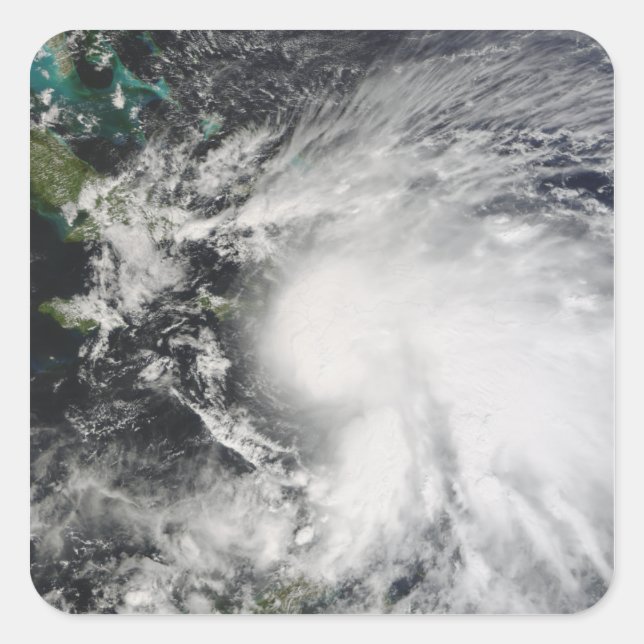 Tropical Storm Noel over Haiti Square Sticker (Front)