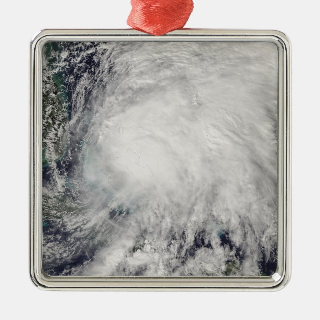 Tropical Storm Noel over the Bahamas Metal Ornament (Front)