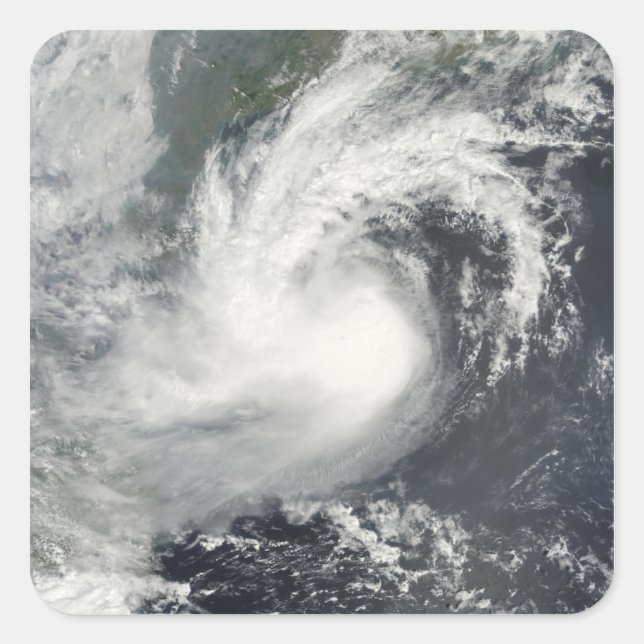 Tropical Storm Parma approaching China and Viet Square Sticker (Front)
