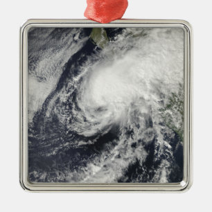 Tropical Storm Rick approaching Mexico Metal Ornament