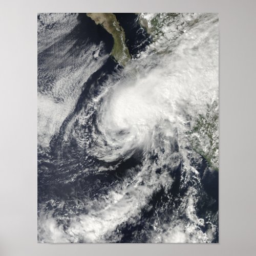 Tropical Storm Rick approaching Mexico Poster