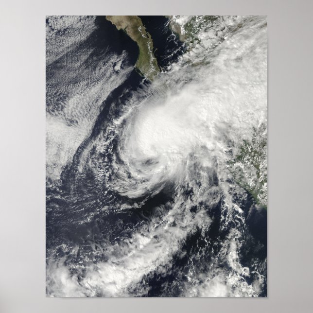 Tropical Storm Rick approaching Mexico Poster (Front)