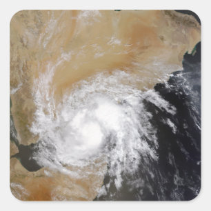 Tropical Storm Three in the northern Indian Oce Square Sticker