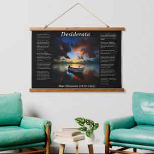 Tropical Storm with a old roll boat Hanging Tapestry