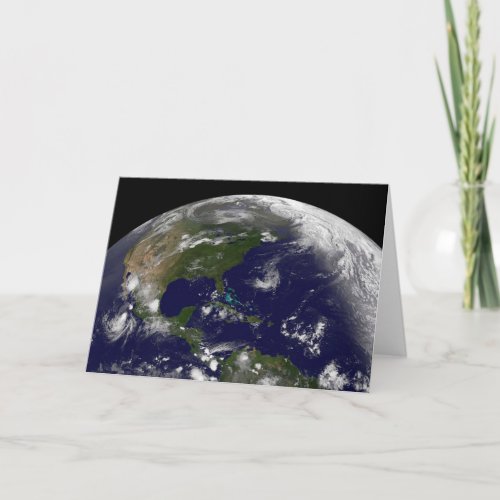 Tropical Storms On Planet Earth Card