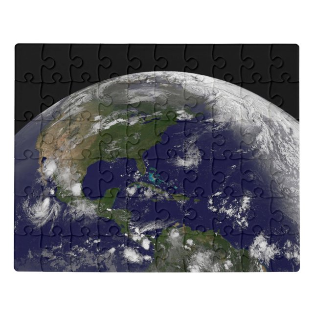 Tropical Storms On Planet Earth. Jigsaw Puzzle (Puzzle Horizontal)