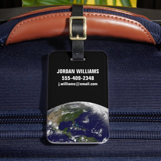 Tropical Storms On Planet Earth. Luggage Tag (Front Insitu 2)