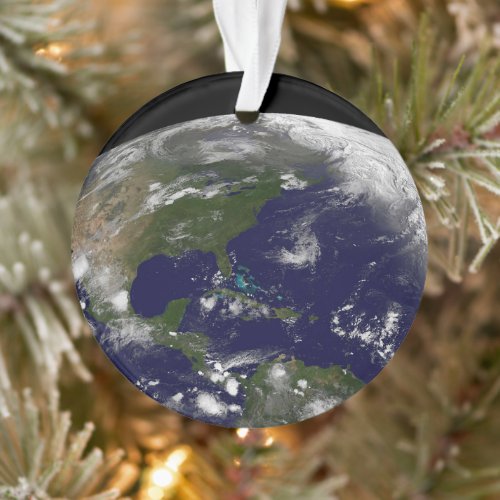 Tropical Storms On Planet Earth Ornament