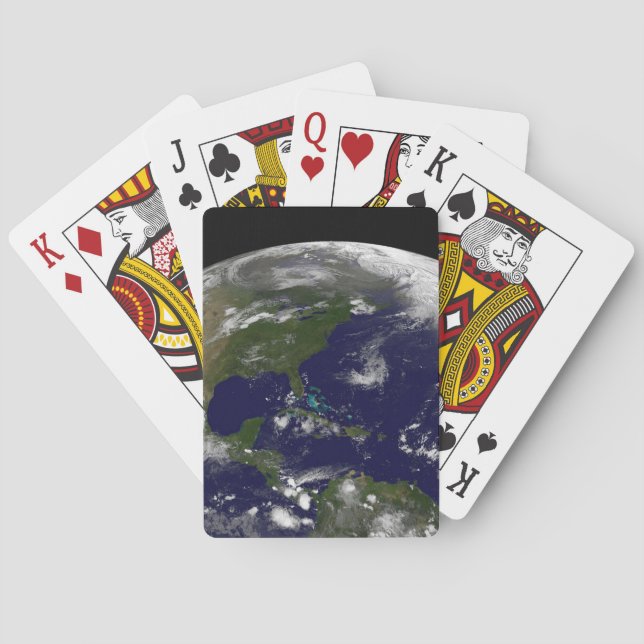 Tropical Storms On Planet Earth. Poker Cards (Back)