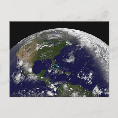 Tropical Storms On Planet Earth Postcard