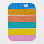 Tropical Striped Colors of Bonaire Baby Burp Cloth