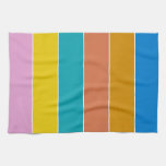 Tropical Striped Colors of Bonaire Kitchen Towel