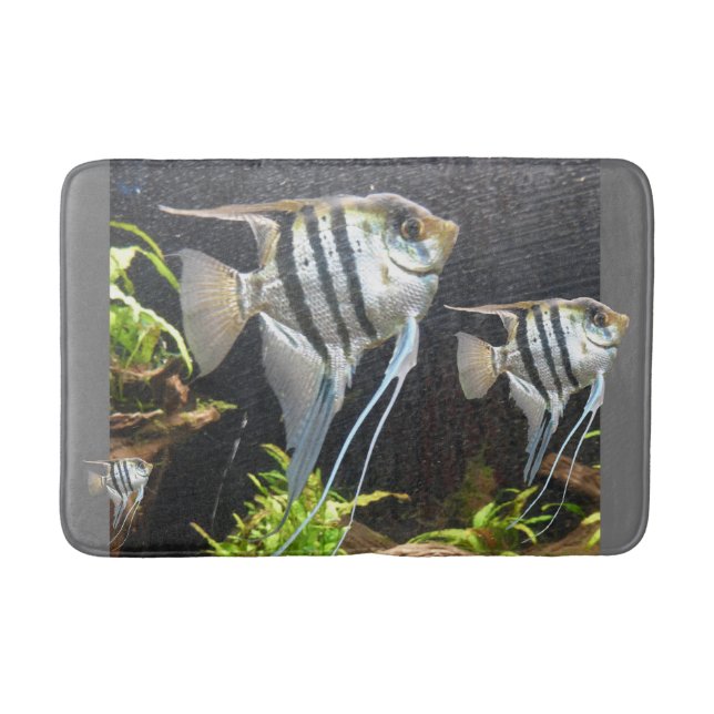 Tropical Striped Fish Bathmat (Front)