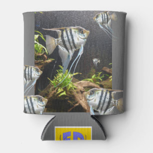 Tropical Striped Fish Can Cooler