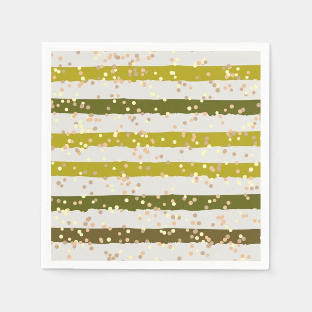 Tropical Stripes and Dots Napkins (Front)